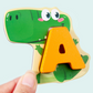 26-Piece Wooden Letter & Animal Matching Toy