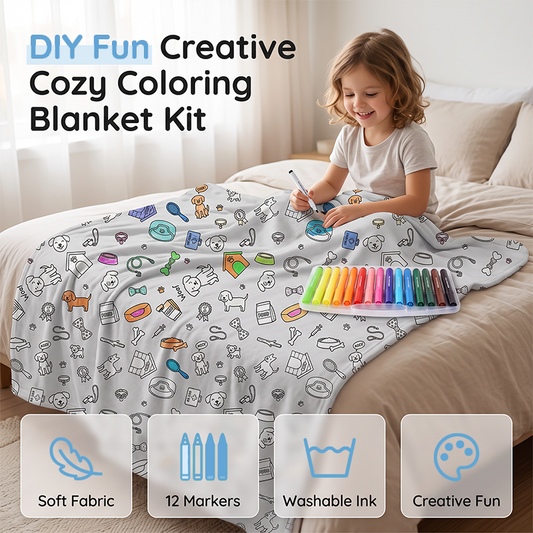 🎨DIY Coloring Blanket Kit for Creative Days at Home