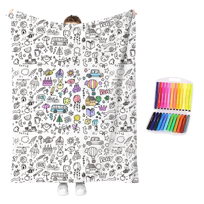 🎨DIY Coloring Blanket Kit for Creative Days at Home