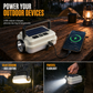 Solar Rechargeable LED Camping Lantern Multifunctional Handheld Work Light