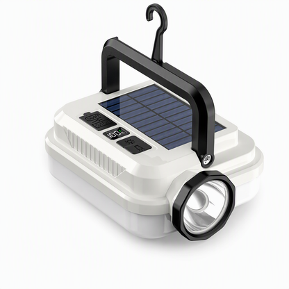 Solar Rechargeable LED Camping Lantern Multifunctional Handheld Work Light