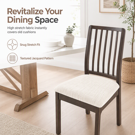 🪑Elastic Dining Chair Seat Cover — Snug-Fit, Stain-Resistant, Stylish
