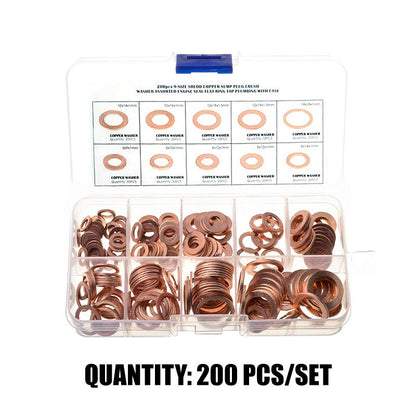 🔧Copper Flat Washer Assortment Kit