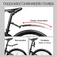 Retractable & Adjustable Bicycle Mudguard Set