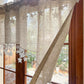 Versatile Country Style Curtain with Star Lace Trim