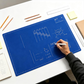 Writable Double-Sided Blueprint Desk Mat