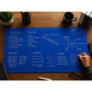 Writable Double-Sided Blueprint Desk Mat
