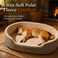 🐾🛏️Detachable Oval Pet Bed – Cozy, Moisture-Proof, Scratch Resistant💤
