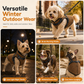🐕Warm Winter Dog Coat with Reflective Strips and Harness for Small and Medium Dogs