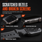 Integrated Smartwatch Band with Protective Case Color Blocking Translucent Sport Strap