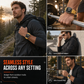 Integrated Smartwatch Band with Protective Case Color Blocking Translucent Sport Strap