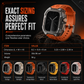 Integrated Smartwatch Band with Protective Case Color Blocking Translucent Sport Strap