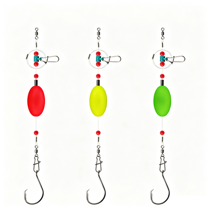 🎣6 Pack Pompano Surf Fishing Rigs with Floats for Flounder Bass Catfish Shark and Bluefish
