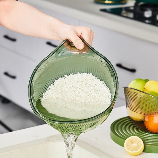 🍚Multipurpose Rice Washing Bowl Strainer with Handle