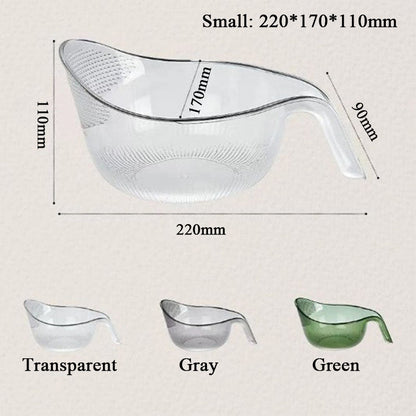 🍚Multipurpose Rice Washing Bowl Strainer with Handle
