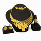 ⏰ 24K Gold Plated Bridal Jewelry Set – Dubai Indian Style ✨💛💍