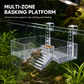 ☀️ Hanging Turtle Basking Platform – Clear Acrylic, Non-slip Ramp, Adjustable Mount ✨