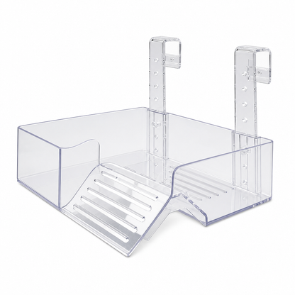 ☀️ Hanging Turtle Basking Platform – Clear Acrylic, Non-slip Ramp, Adjustable Mount ✨