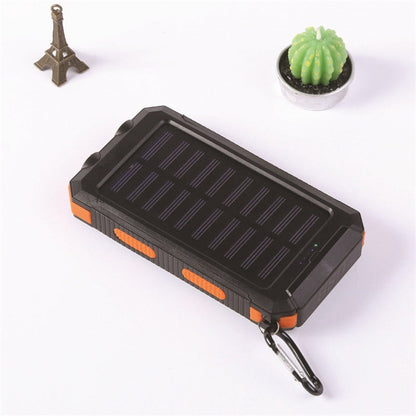 ⚡Portable Solar Power Bank – Solar Powered Charger with Dual LED Flashlights🔋