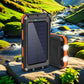 ⚡Portable Solar Power Bank – Solar Powered Charger with Dual LED Flashlights🔋
