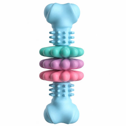 🐶Durable TPR Bone Shaped Dog Chew Toy Bite Resistant Teething Toy for Large Dogs🦴