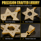 ✨Hip Hop Iced Out Rhinestone Hollow Star of David with 50cm Chain
