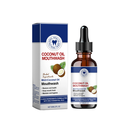 Natural Coconut & Mint Oil Mouthwash Concentrate