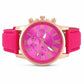 Simple Women's Quartz Watch with Leather Strap and Three-Eye Dial