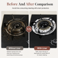 🍳 10-Pack Heavy-Duty Foil Gas Stove Burner Liners – Easy Kitchen Cleanup ✨