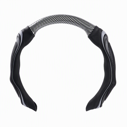 Universal Carbon Fibre Steering Wheel Cover – Anti-Slip Breathable Grip & Napa-Style Finish