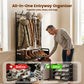 3-in-1 Entryway Coat Rack and Shoe Storage Organizer, 4 or 5 Tiers