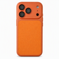 Solid Color Protective Shockproof Phone Case with Faux Leather Finish