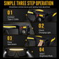 ⏳Time-Limited Special ⏰👓 USB Rechargeable Double Sided Clip On Glasses Light – 5 Brightness Modes, Hands-Free ✨