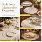 🍽️ LIMITED-TIME 50% OFF! 🌹 Nordic Style Metallic Peony PVC Placemat – Heat Resistant, Non-Slip & Waterproof ✨