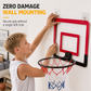 🏀 LIMITED-TIME 50% OFF! 🧱 No Drill Wall Mounted Folding Basketball Hoop Toy Set – For Kids Indoor & Outdoor Play ✨