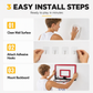 🏀 LIMITED-TIME 50% OFF! 🧱 No Drill Wall Mounted Folding Basketball Hoop Toy Set – For Kids Indoor & Outdoor Play ✨