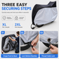 Waterproof and Dustproof 190T Bicycle Cover for Outdoor Bike Protection