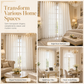 ⏳🔥LIMITED-TIME 50% OFF! ⏰✨ Geometric Jacquard Sheer Curtain – Light Filtering, Elegant, Durable 🕊️