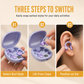 🎧 3-in-1 Bluetooth Earbuds: Sports Clip & Sleep Buds, Stable Fit, Comfortable, Long Battery