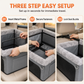 🐶🚗 Secure Travel Pet Bed – Heavy-duty metal frame, waterproof Oxford fabric, safety leash – protects your dog & seats. 🛡️