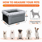 🐶🚗 Secure Travel Pet Bed – Heavy-duty metal frame, waterproof Oxford fabric, safety leash – protects your dog & seats. 🛡️