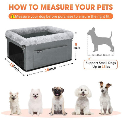 🐶🚗 Secure Travel Pet Bed – Heavy-duty metal frame, waterproof Oxford fabric, safety leash – protects your dog & seats. 🛡️