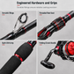 🌊4-Piece Fiberglass Sea Fishing Rod Long Distance Casting Lure Rod