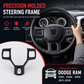 ✨ Steering Wheel Trim Cover For RAM Trucks – Carbon Look, Scratch-proof, Snap-on 🛠️