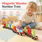 🚂 Montessori Magnetic Wooden Number Train – Fun Early Learning Toy 🔢✨
