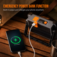 Solar Powered Portable Handheld Lantern and Multifunctional Floodlight for Outdoor Emergency Camping and Night Markets