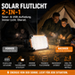 Solar Powered Portable Handheld Lantern and Multifunctional Floodlight for Outdoor Emergency Camping and Night Markets