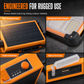 Solar Powered Portable Handheld Lantern and Multifunctional Floodlight for Outdoor Emergency Camping and Night Markets