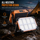 Solar Powered Portable Handheld Lantern and Multifunctional Floodlight for Outdoor Emergency Camping and Night Markets