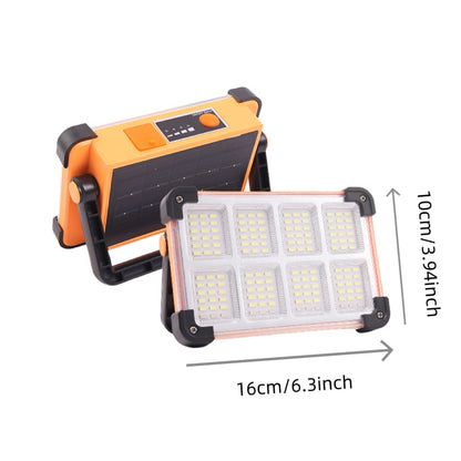 Solar Powered Portable Handheld Lantern and Multifunctional Floodlight for Outdoor Emergency Camping and Night Markets